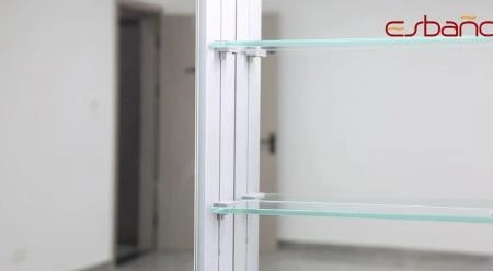 Зеркальный шкаф ESBANO ES-5012 LED подсветка сенсор, с розеткой 1200x700X150