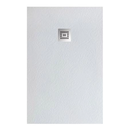 Душевой поддон BelBagno 100x80 искусственный камень белый прямоугольный TRAY-MR-UNO-AH-100/80-35-W-CR