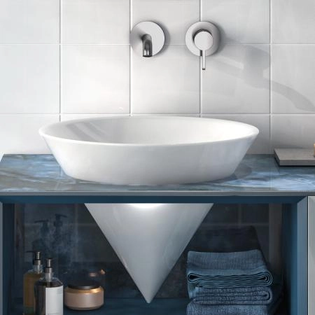 Смеситель для раковины Kerama Marazzi LINEA ЛИНЕА 71028EKM.21.018 однорычажный настенный, хром глянец