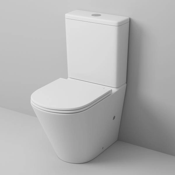 Унитаз Grossman GR-4450MS (605*380*825) напольный безободковый с тонкой крышкой, белый матовый