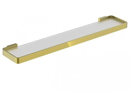 Стеклянная полка для ванной WONZON & WOGHAND LOTTE, Брашированное золото (WW-8327A-BG)