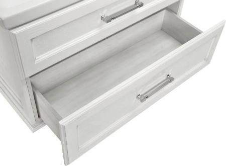 Тумба под раковину ASB-Woodline Венеция 100 Белый (патина серебро)