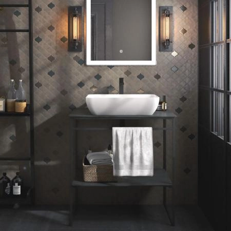 Металлическая структура Kerama Marazzi PLAZA NEXT ПЛАЗА НЕКСТ PL.N.80.01\BLK.M напольная 80, черная матовая