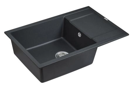 Кухонная мойка Paulmark VERLASS PM317850-BL черный 780х500 кварцевая