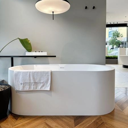 Salini Perla Ванна отдельностоящая 170x80см, материал S-Sense, цвет: белый матовый