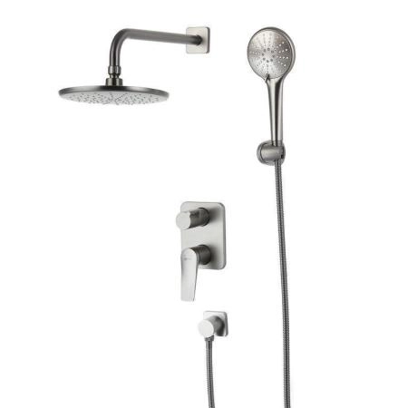 Душевой комплект Bronx LM3729GM для ванны и душа, встраиваемый , графит