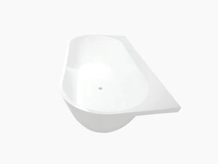 Ванна AquaStone Бали пристенная 159x80 литьевой мрамор