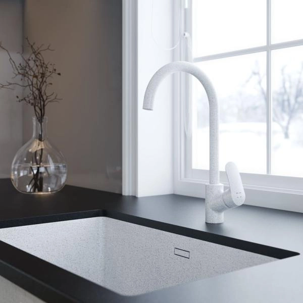 Смеситель для кухни AM.PM Like F8007133 белый