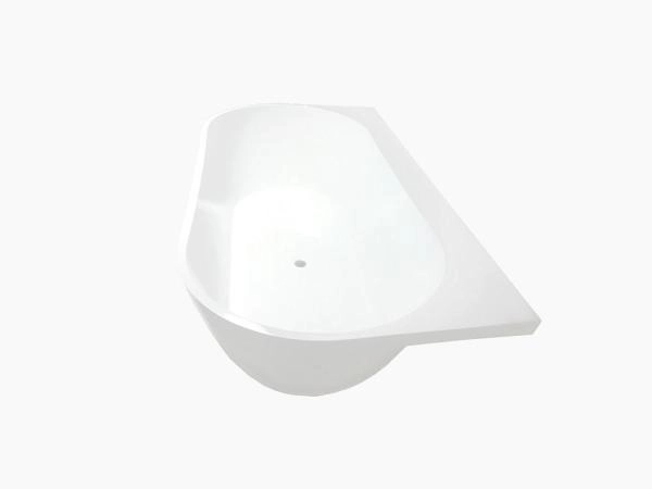 Ванна AquaStone Бали пристенная 159x80 литьевой мрамор