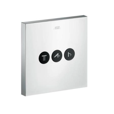 Axor ShowerSelect Модуль с тремя запорными клапанами, квадратный, внешняя часть, цвет: хром
