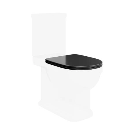 Сиденье Kerama Marazzi POMPEI ПОМПЕИ PO.seat.01\BLK для напольного унитаза, черное глянцевое