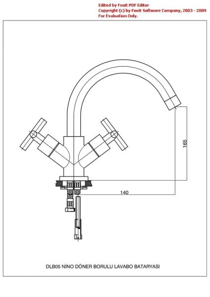 Смеситель для раковины GPD NINO DLB05 хром