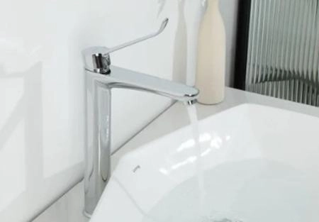 Смеситель Gappo G1021-21 для раковины высокий хром