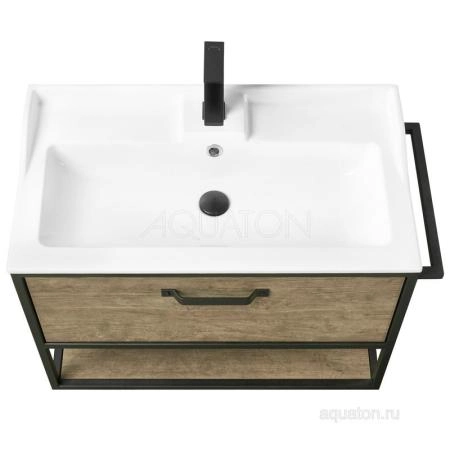 Тумба под раковину AQUATON Лофт Фабрик 80 дуб кантри 1A242401LTDY0