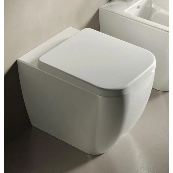 Унитаз Hatria BIANCA Y1VA01 безободковый приставной