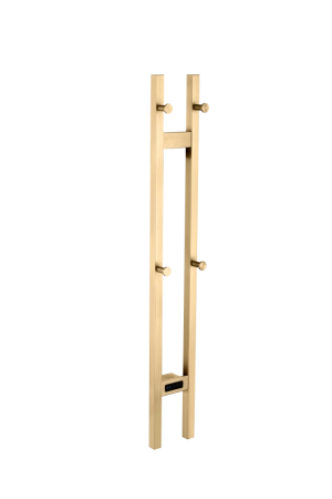 Полотенцесушитель электрический Boheme 2-трубы квадратный MATT GOLD 728-MG