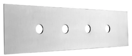 Gessi Technical пластина на 4 отверстия для монтажного бокса, внешняя часть, цвет Finox Brushed Nickel