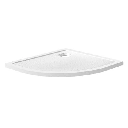 Душевой поддон BelBagno 90x90 искусственный камень чёрный матовый полукруг TRAY-MR-UNO-R-90-550-35-NERO-CR
