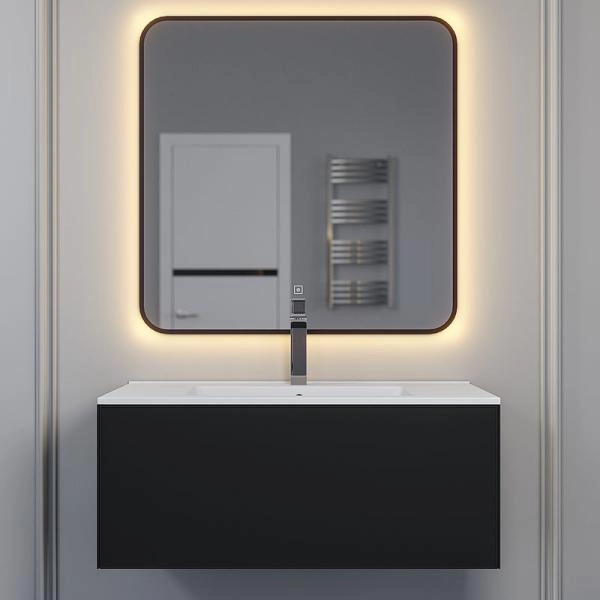 Тумба под раковину для ванной Uperwood Parma Premium подвесная 85 см, черная