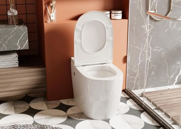 Унитаз ABBER Bequem AC1115P приставной белый с импульсным смывом