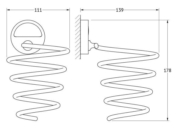 Держатель фена FBS Luxia LUX 080 хром