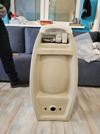 Писсуар сенсорный Gid Q9502 подвесной выпуск горизонтальный Белый