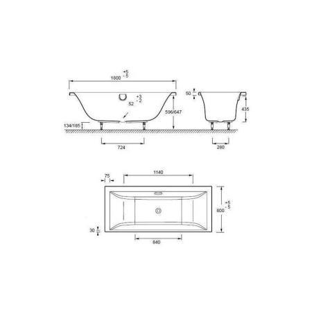Ванна Jacob Delafon EVOK E60269RU-00 180x80 см