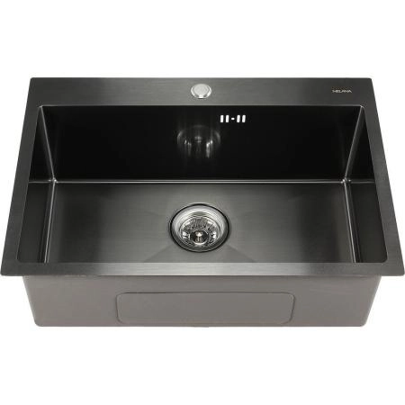 Мойка Melana ProfLine D6545HB 65x45 3,0/220 сатин графит врезная прямоугольная