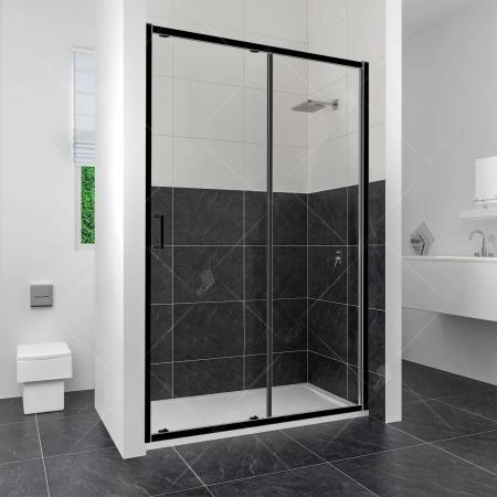 Душевая дверь RGW Classic CL-14B 150 см стекло прозрачное/профиль черный 32091415-14