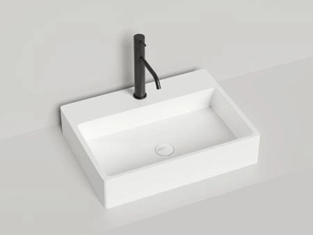 Раковина Salini OTTAVIA S-Stone матовая 60x45 1103201M накладная без отв.смесителя