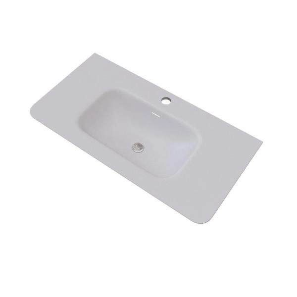 Раковина KNOTLOR ГРАЦИЯ FWB110900WY, встраиваемая матовый белый, 90 см