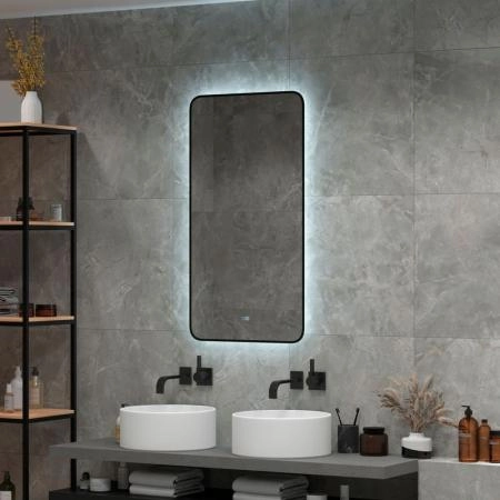 Зеркало Континент Torry medium 600x1000 ЗЛП2279 с подсветкой