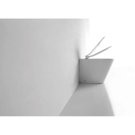 Унитаз CeramaLux NS-3178 56 см приставной безободковый микролифт