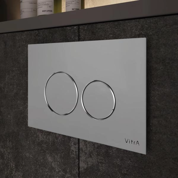 Кнопка смыва для инсталляции VitrA Origin  740-2480 глянцевая хром двойный смыв
