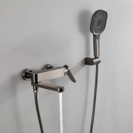 Смеситель GAPPO G3210-9 для ванны, оружейная сталь