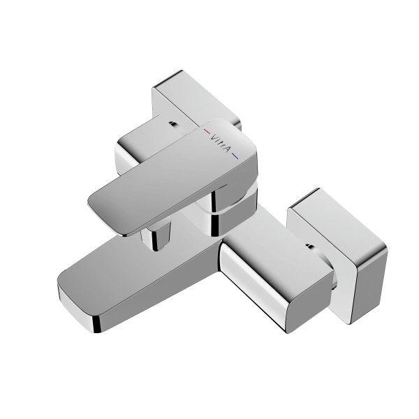 Смеситель VitrA Root Square  A42737EXP настенный однорычажный хром латунь