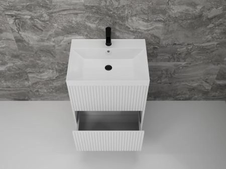 Тумба напольная Style Line Стокгольм 60, Classic 60, (2 ящ.) белый рифленый софт, PUSH