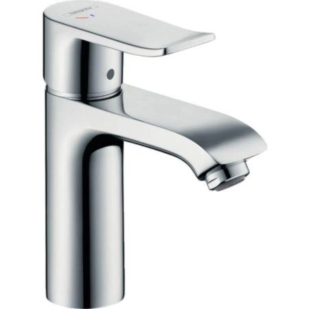 Смеситель Hansgrohe 31121000 Metris для кухни 100 мм, CoolStart, со сливным гарнитуром хром
