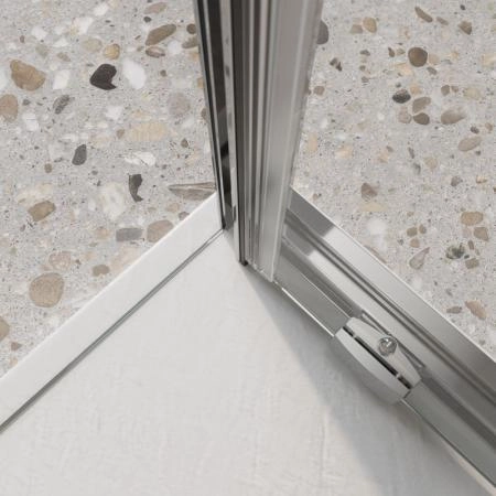 Душевой уголок BelBagno LUCE 100x80 прозрачное стекло 6 мм профиль хром LUCE-AH-1-100/80-C-Cr