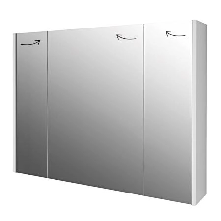 Зеркальный шкаф DREJA PRIME 99.9306 90 см, белый