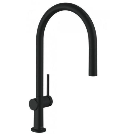 Hansgrohe 72803670 Talis M54 Смеситель для кухни 210 мм, выдвижной излив, S-box матовый черный