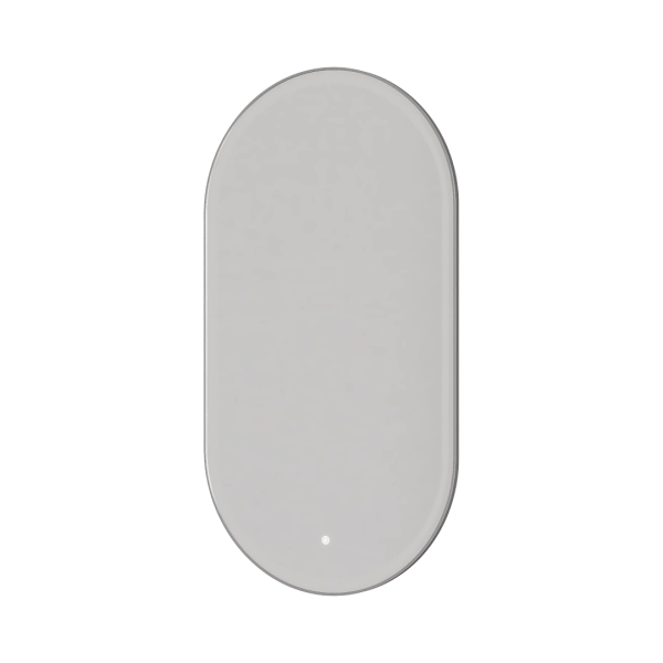 Зеркало Boheme овальное, мет. рама, тыльная подсветка, сенсор, антизапотевание, 60*110, CHROME 568-CR
