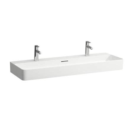 Laufen VAL Раковина 1200х420х115мм с 2 отв. под смеситель, цвет: белый