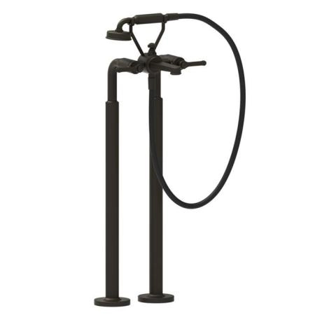 Gessi Venti20 Смеситель для ванны, напольный, с ручным душем и шлангом 150см., цвет: Aged Bronze