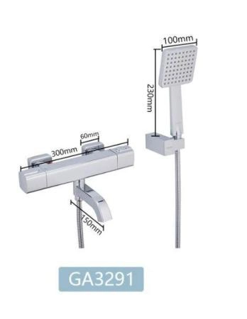 Смеситель Gappo G3291 для ванны термостат хром