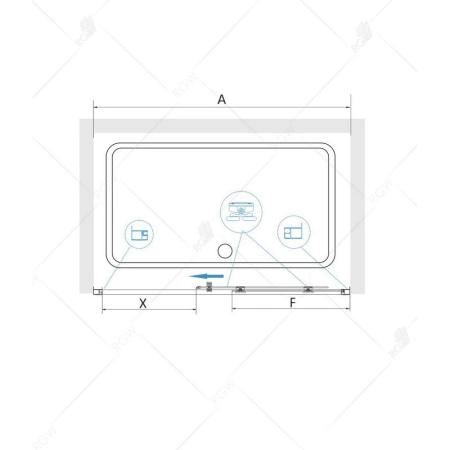 Душевая дверь RGW Classic CL-14B 100 см стекло прозрачное/профиль черный 32091410-14
