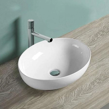 Раковина Vincea VBS-51552, 520*395*130, накладная, цвет белый фарфор