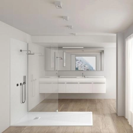 Поддон для душа Vincea из искусственного камня VST-4SR1010W, 1000*1000*25, белый матовый