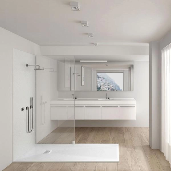 Поддон для душа Vincea из искусственного камня VST-4SR1010W, 1000*1000*25, белый матовый