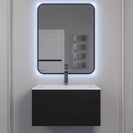 Тумба под раковину для ванной Uperwood Parma Premium подвесная 65 см, черная